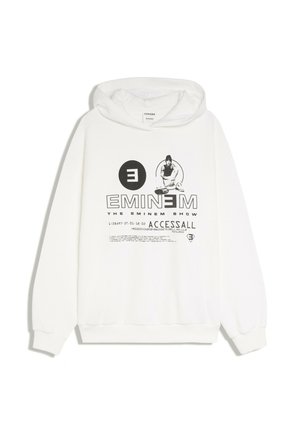 Bershka, EMINEM HOODIE - Sweat à capuche - white