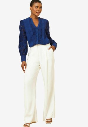 Love & Roses FRONT V NECK REGULAR FIT - Hemdbluse -  blue