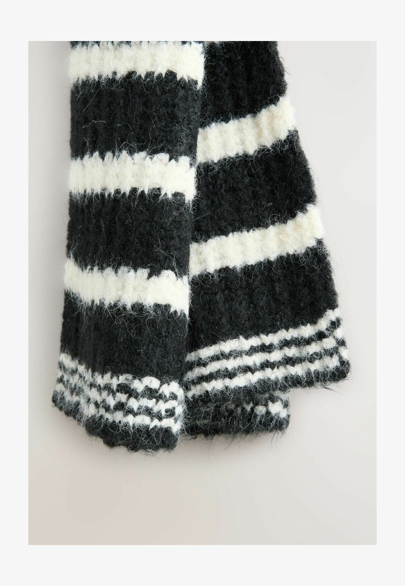 Sciarpa 30 Montaigne Cachemire bianco e nero Sciarpa 30 Montaigne Cachemire bianco e nero