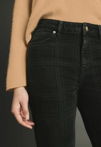 Next Jeans straight leg - black checked