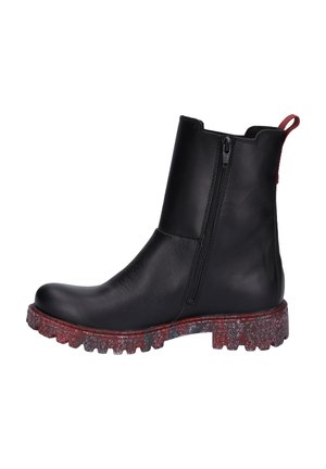 MARTA - Platform boots - schwarz kombi