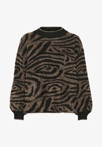 Non selezionato, brown black animal knit