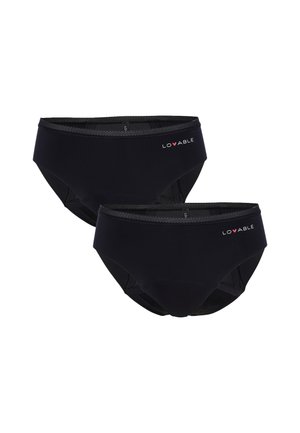 FLUSSO ABBONDANTE INVISIBLE 2 PACK - Mutande mestruali - nero