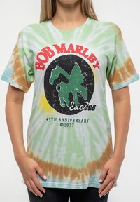 Paradiso Clothing BOB MARLEY EXODUS ANNIVERSARY TIE DYE - Print T-shirt - green