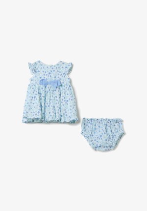 OVS FLORAL AND CULOTTES SET - Vestido informal - light blue