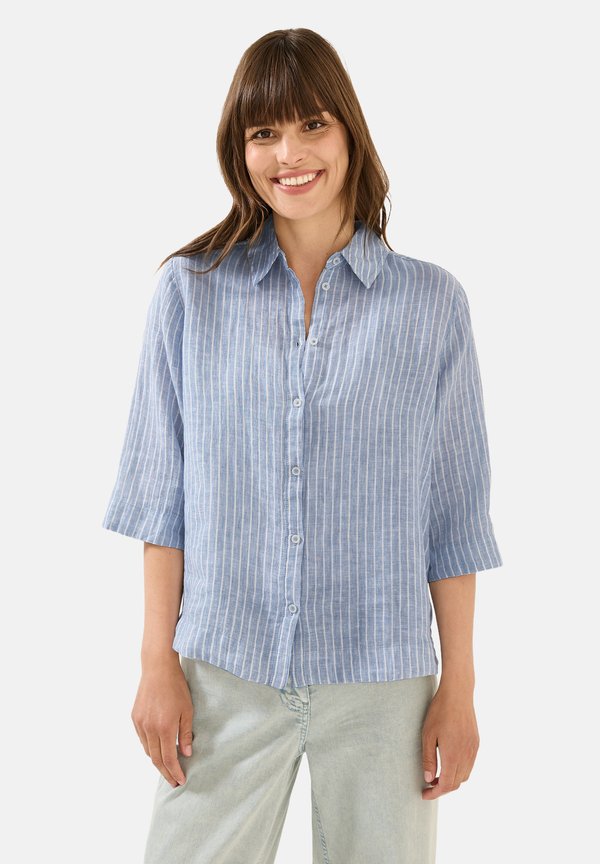 GESTREIFTE - Hemdbluse - blau