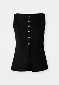 TAILORED BOATNECK VEST - Brezrokavnik - black