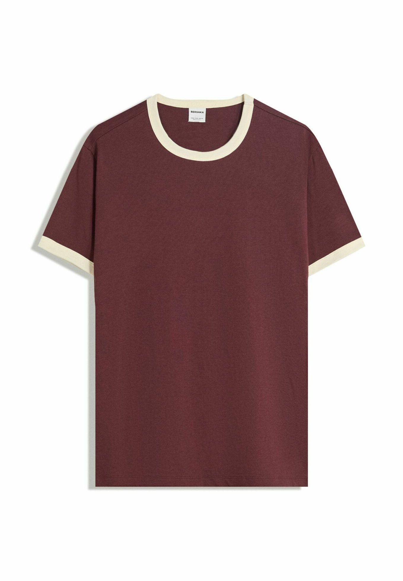 Bershka SHORT SLEEVE T-shirt basique bordeaux