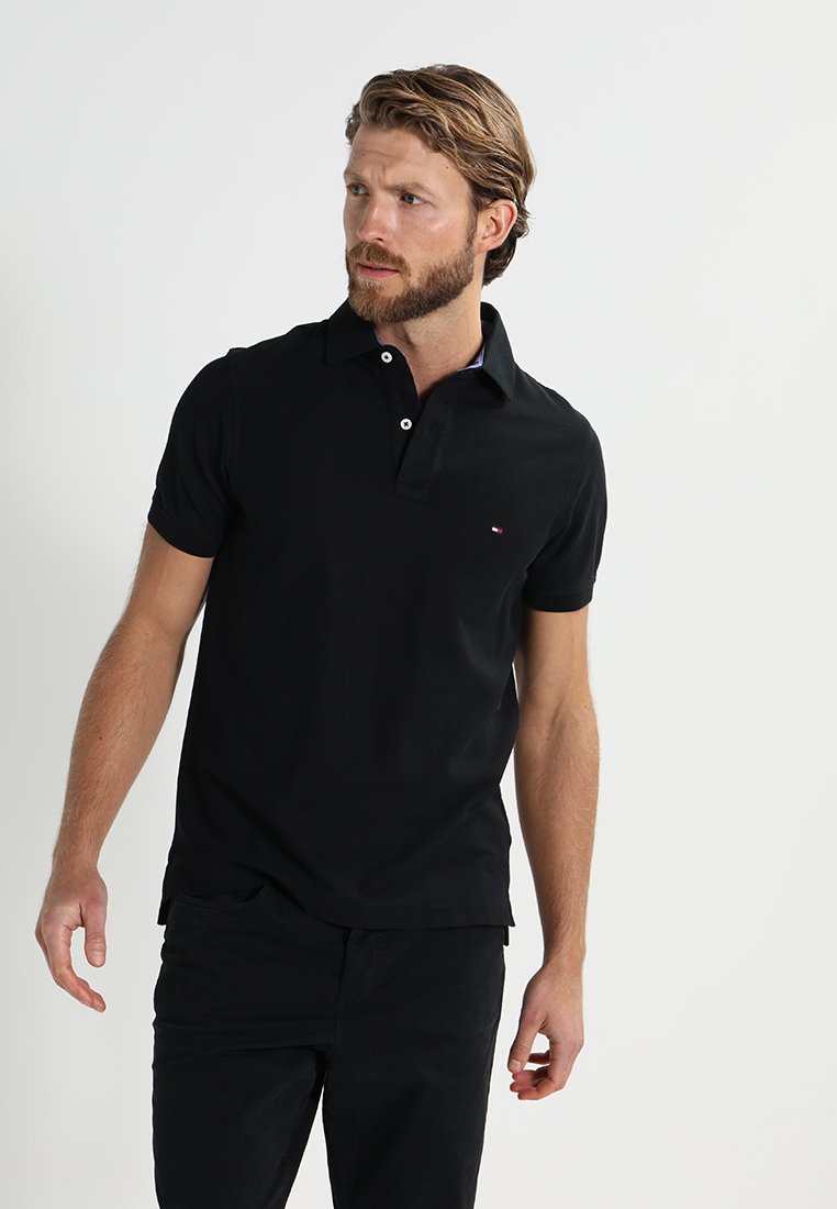 Tommy Hilfiger PERFORMANCE SLIM FIT Polo shirt black Zalando.co.uk