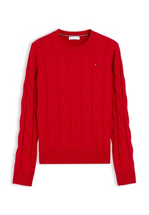Tommy Hilfiger, CABLE - Pullover - medium red