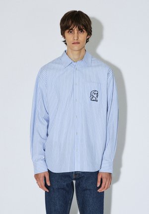 Dr.Denim Shirt - lt blue stripe draw