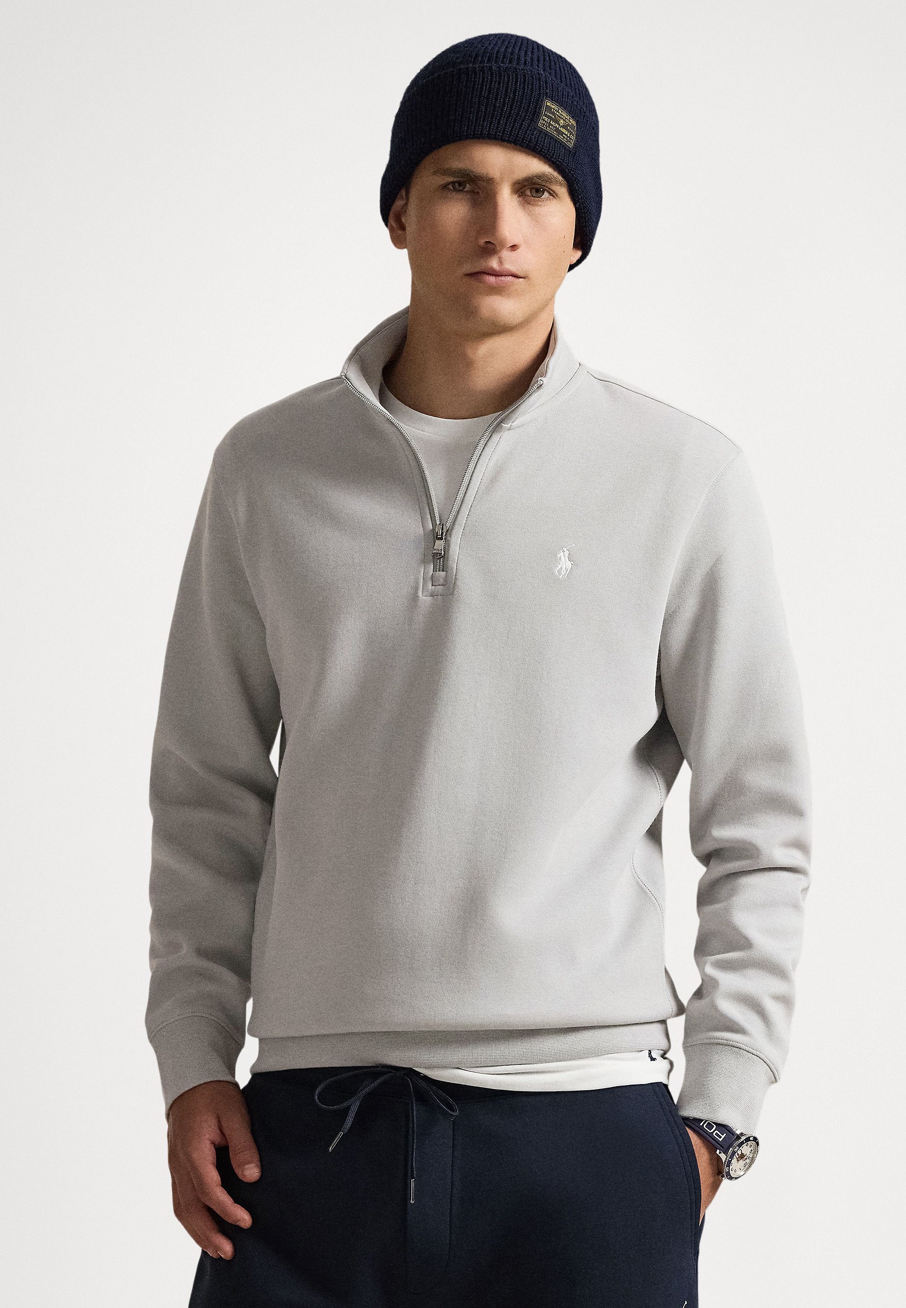 Polo Ralph Lauren LONG SLEEVE - Sweatshirt - soft grey/grau