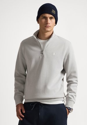 DOUBLE-KNIT QUARTER-ZIP PULLOVER - Sweatshirt - soft grey