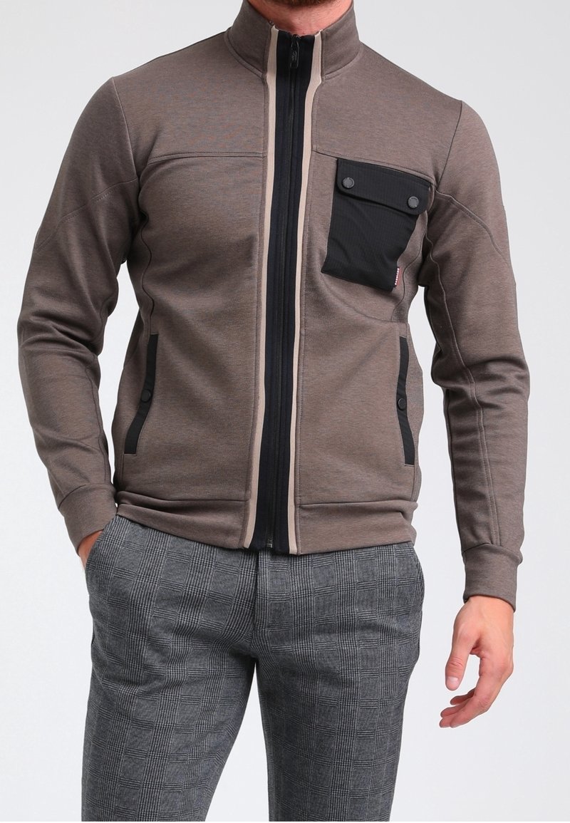 Gabbiano Sweat zippé - taupe