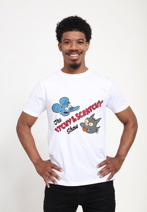 SIMPSONS, THE - ITCHYANDSCRATCHYSHOW - T-shirt con stampa - white
