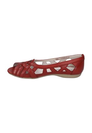 FIONA  - Peeptoe ballet pumps - rubin