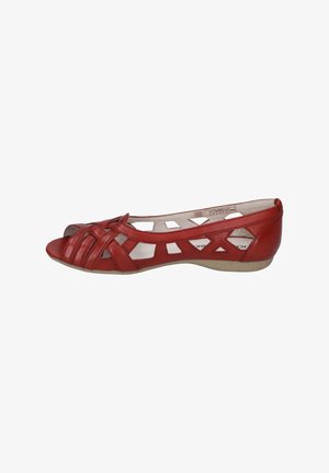 FIONA  - Peeptoe ballet pumps - rubin