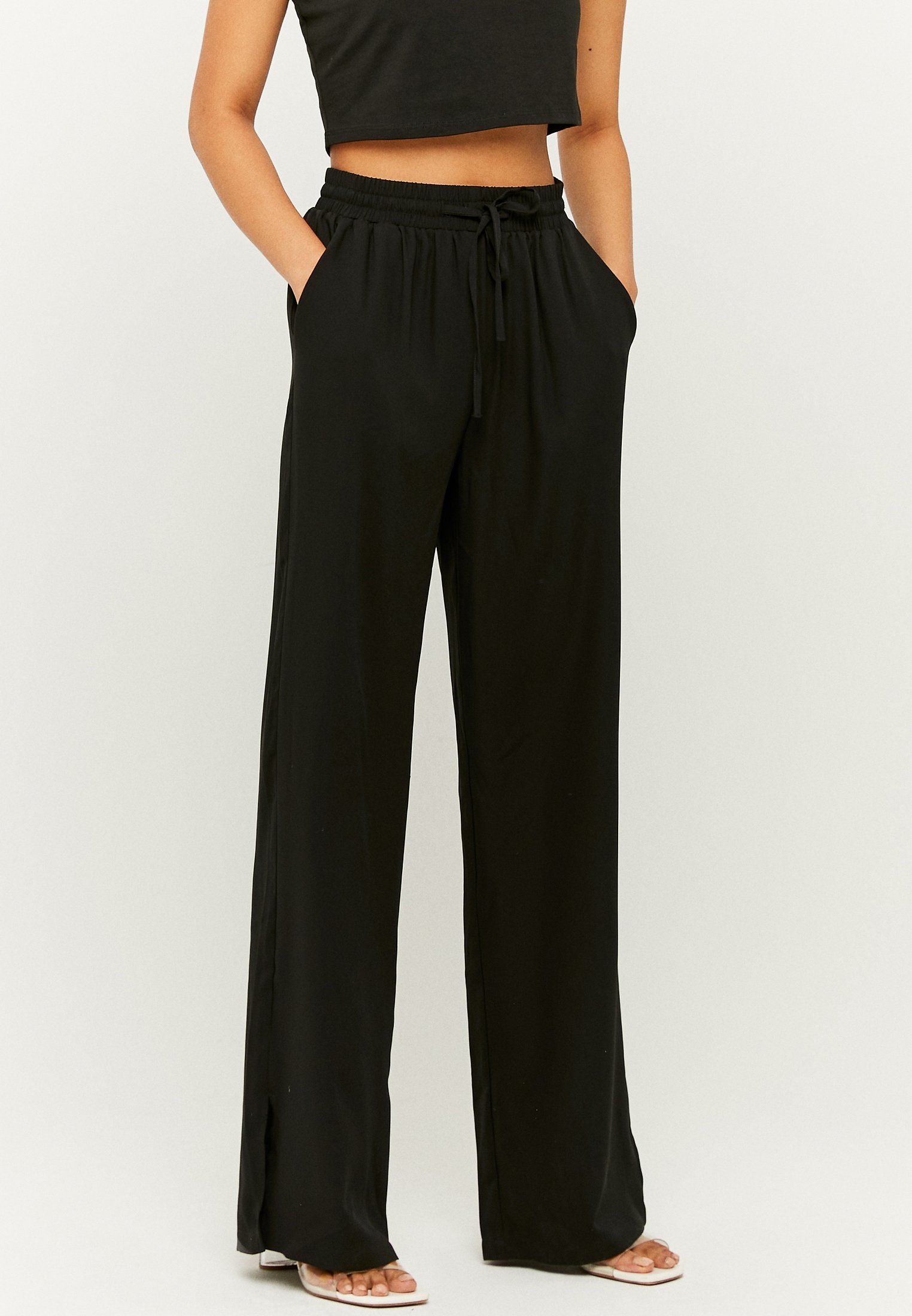 TALLY WEiJL HIGH WAIST - Pantaloni - black/nero - Zalando.it