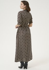 Kaffe KAVELANA - Maxi šaty - black deep feather g chestnut