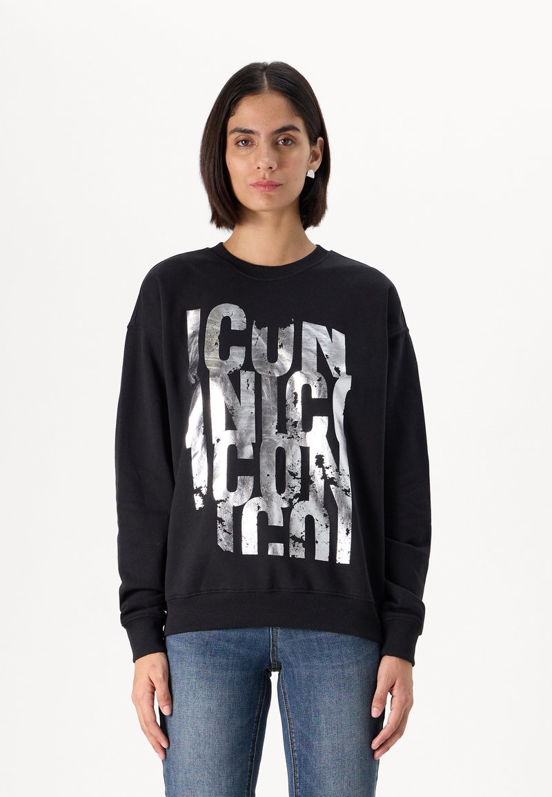 ONLY Tall ONLGWEN FOIL O-NECK - Φούτερ - black