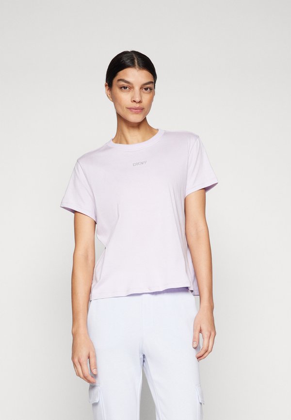 MINI STUD LOGO KNOT FRONT TEE - Print T-shirt - orchid