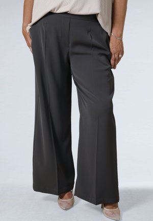 UNI ÉLASTIQUÉ À LA TAILLE - Stoffhose - taupe