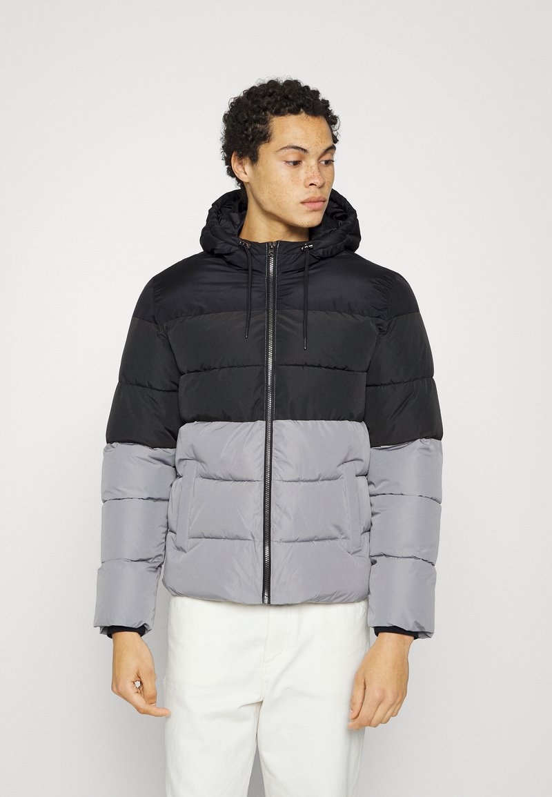Only & Sons ONSMELVIN QUILTED HOOD JACKET Winter jacket black