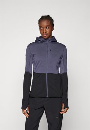 WOMEN REALFLEECE™ DESCENDER  ZIP HOODIE - Sweat zippé - graphite/black