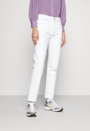 Jeans straight leg - white denim