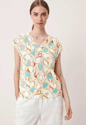 V-HALS - Blouse - peach aop