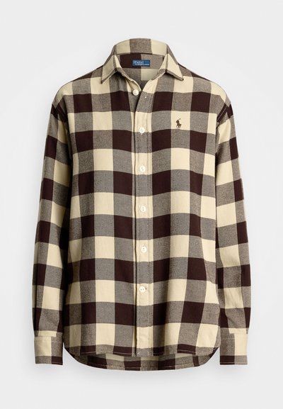 Polo Ralph Lauren RELAXED FIT PLAID COTTON SHIRT - Πουκαμίσα με κουμπιά - tan/brown