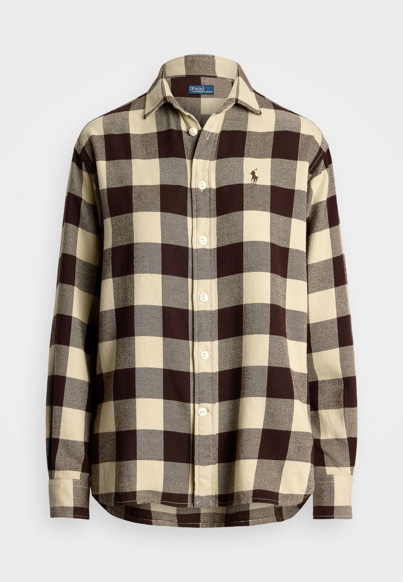 Polo Ralph Lauren RELAXED FIT PLAID COTTON SHIRT - Πουκαμίσα με κουμπιά - tan/brown