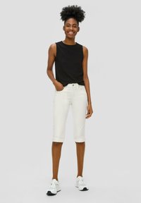 QS Short en jean - ecru