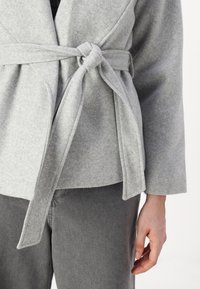 ONLY Onlaugusta Life Short Coat Otw NC Cappotto, Grigio Scuro M&eacute;lange, L Donna