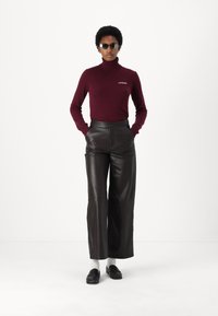 Malina FELISE PANTS - Kožne hlače - chocolate