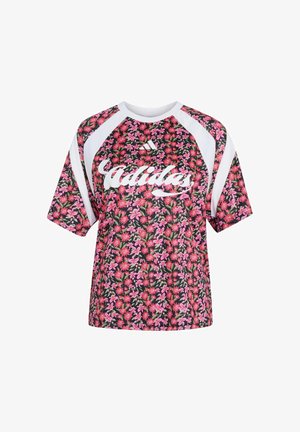 adidas Sportswear, ADIDAS SPORTSWEAR ADIDAS X FARM RIO HOUSE OF TIRO JERSEY - Majica kratkih rukava s printom - black /cream white/multicolor