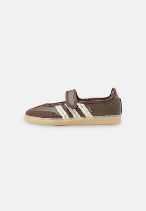 adidas Originals, SAMBA JANE W - Balerínky s remienkom okolo členku - brown/cream white/gum