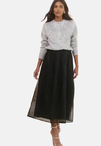 Love & Roses ENB GLITTER FULL MIDAXI  - REGULAR FIT - A-vonalú szoknya - black