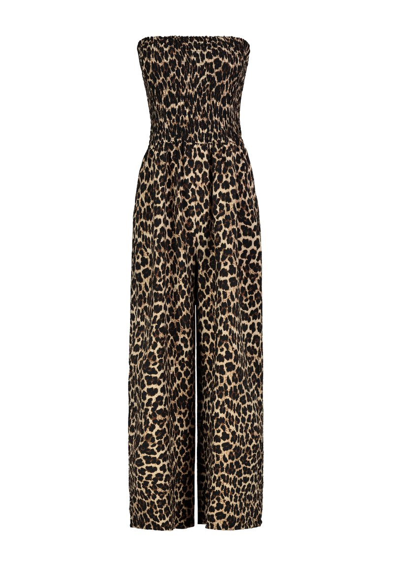Sublevel ÄRMELLOSER MIT LEO-MUSTER UND TAILLIERUNG - Jumpsuit - braun