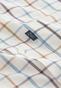 Next EASY OXFORD - Majica - cream blue tattersall