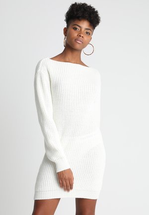 Gebreide jurk - cream