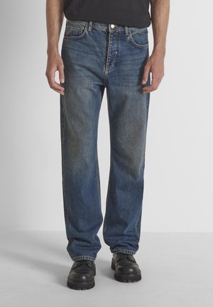 Antony Morato, JEANS BRAD FLARED STRAIGHT FIT IN RIGID BLUE DENIM - Straight leg jeans - blue denim