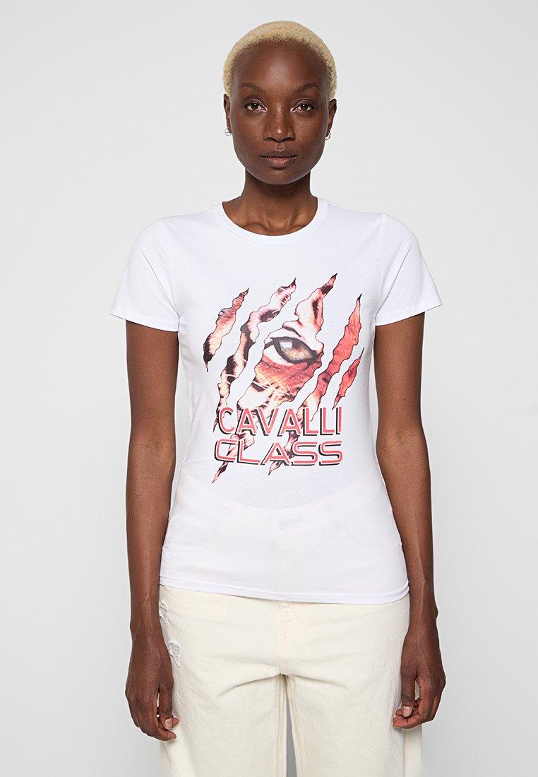 Cavalli Class T-shirt print wit Cavalli Class T-shirt print wit