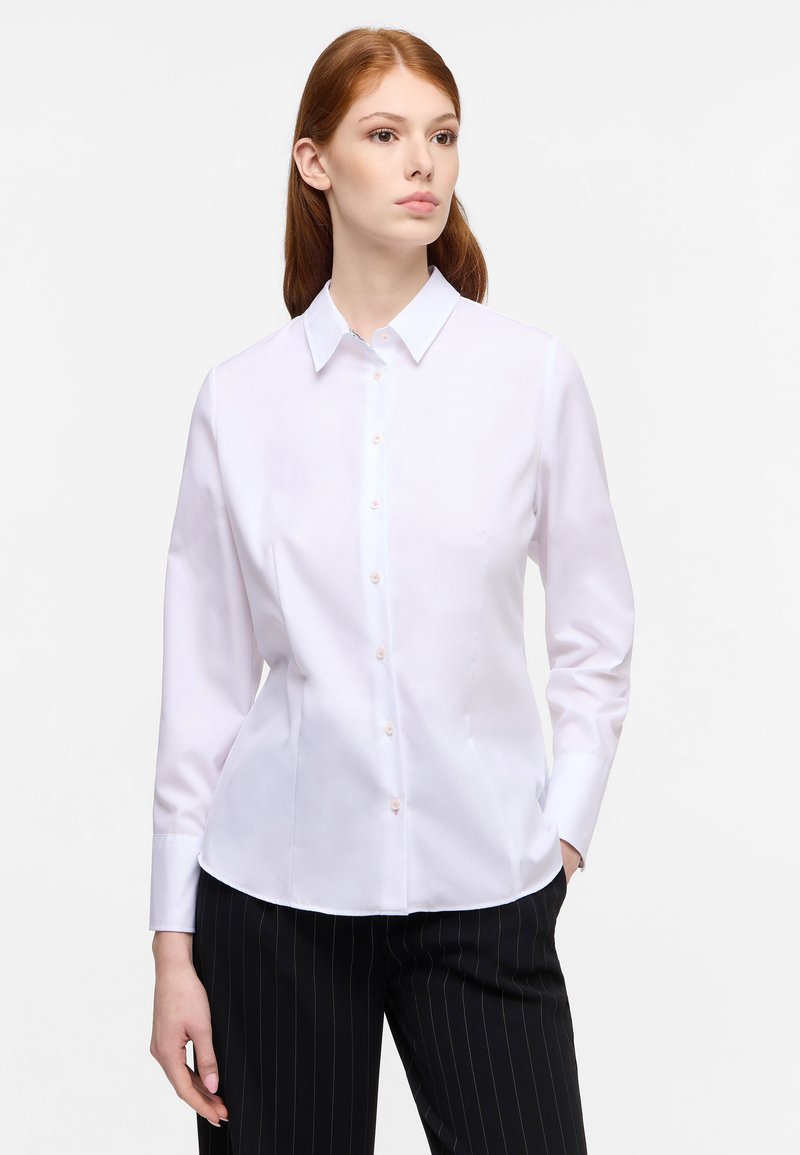 Eterna REGULAR FIT - Button-down blouse - weiß