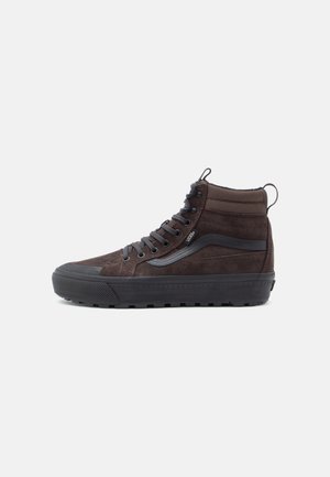MTE SK8 HI WATERPROOF INSULATED UNISEX - Vysoké tenisky - brown/black