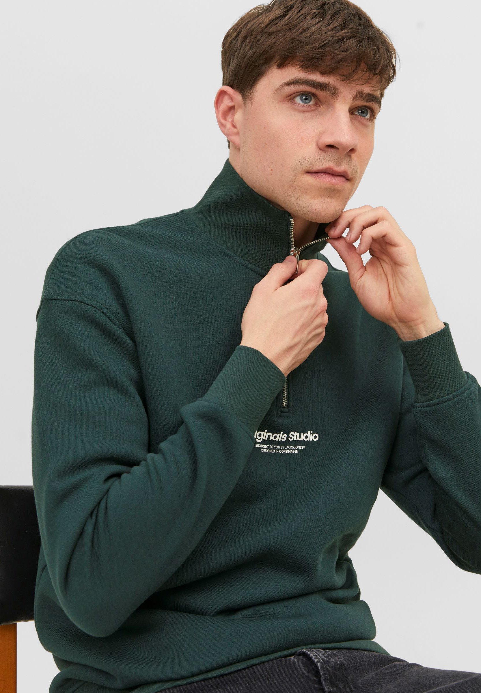 Jack & Jones Half zip Text Half zip - Sweatshirt - magical forest