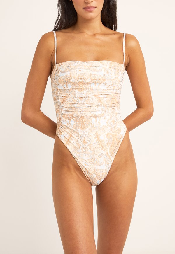 JEAN PAISLEY SCRUNCHED SIDE ONE PIECE - Badeanzug