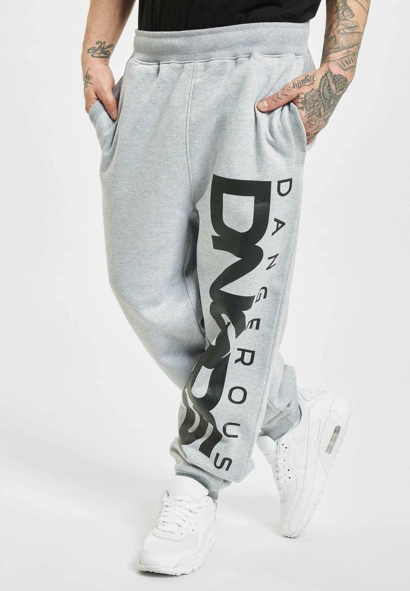 Dangerous DNGRS HERREN CLASSIC - Treniņtērpa apakšdaļas - grey melange