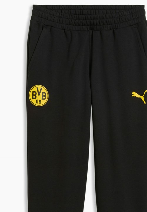 PUMA Pantalones Largos de Futbol de Hombre BVB FtblCulture Sweat Pants Negro — photo 6