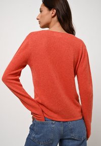 Authentic Cashmere CHALAIS - Chaqueta de punto - mottled orange